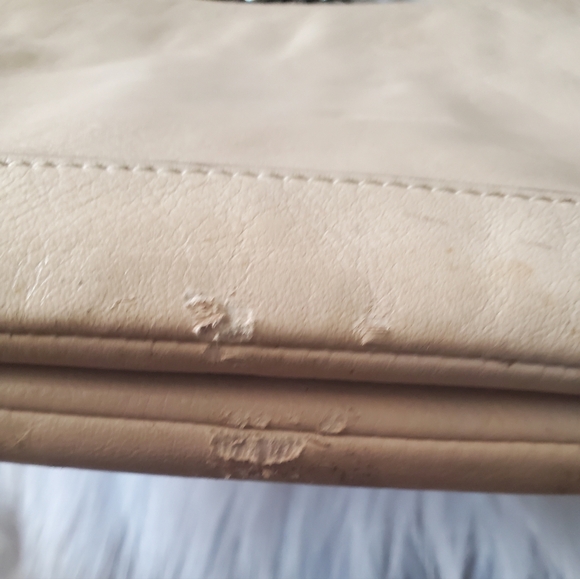 Coach kristin willow  small cream leather womens  shoulder bag with chain straps - Picture 14 of 14